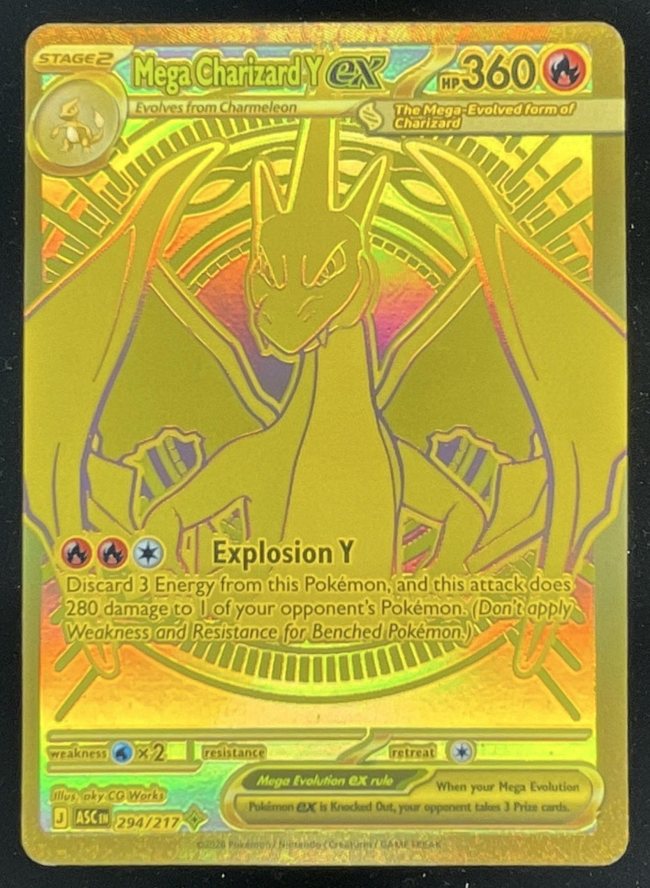 2026 Pokemon Ascended Heroes #294/217 Mega Charizard Y ex Mega