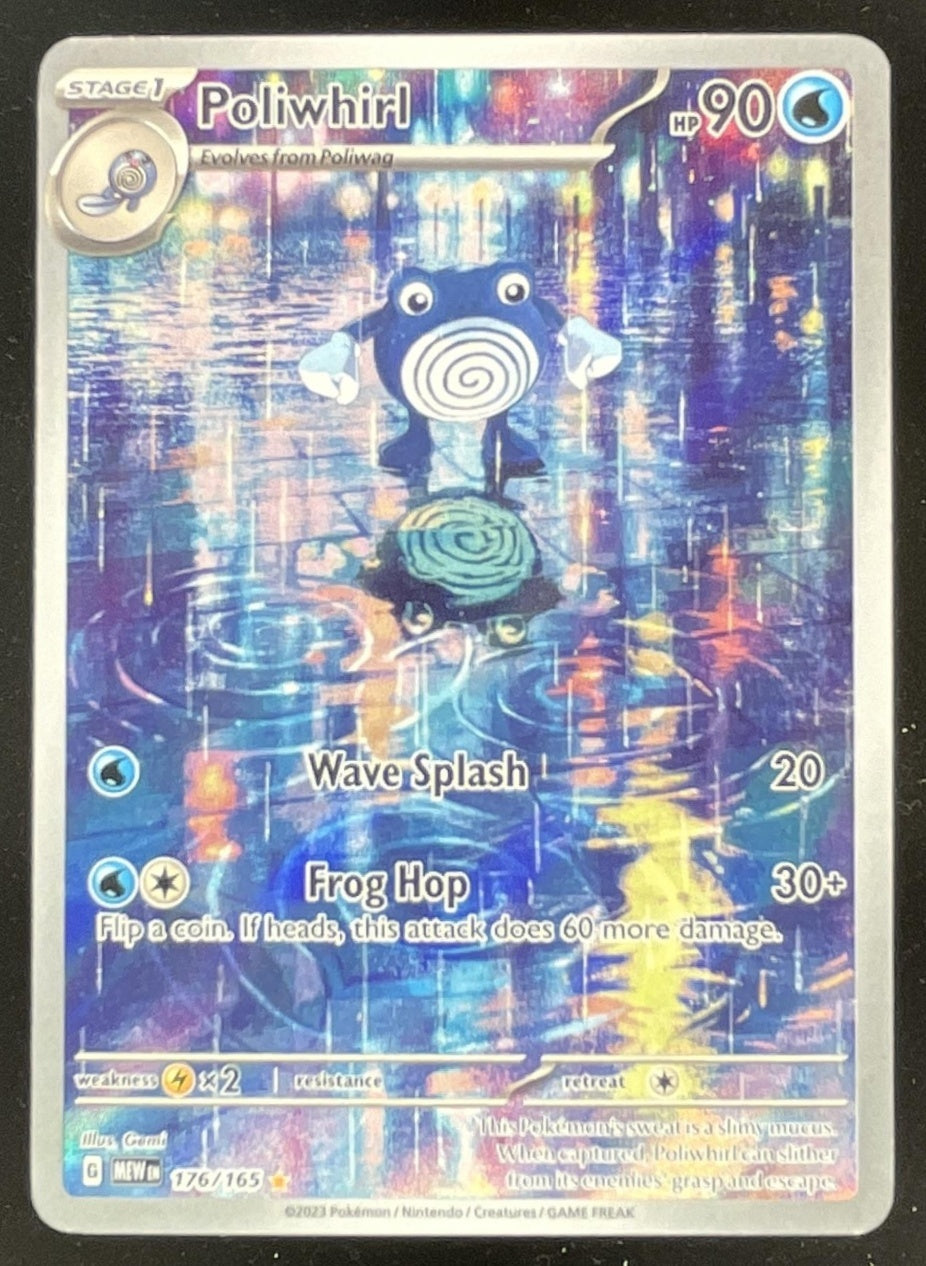 poliwhirl pokemon card 2023 Pokemon SV 151 #176/165 Poliwhirl Illustration Rare – Burbank Cards
