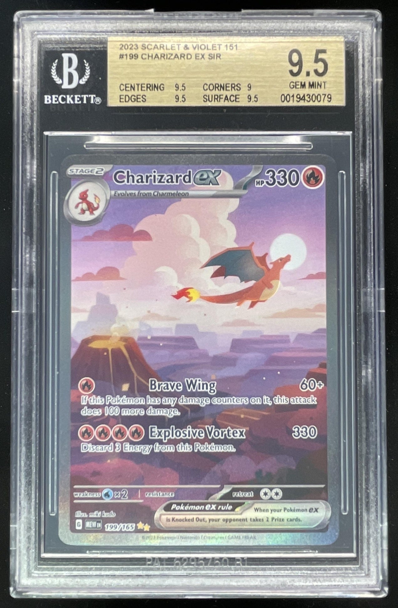 2023 Pokemon SV 151 #199/165 Charizard ex Special Illustration Rare BG –  Burbank Cards