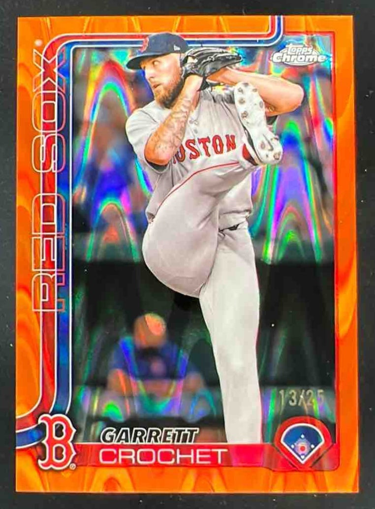 2025 Topps Chrome Orange RayWave Refractor #264 Garrett Crochet