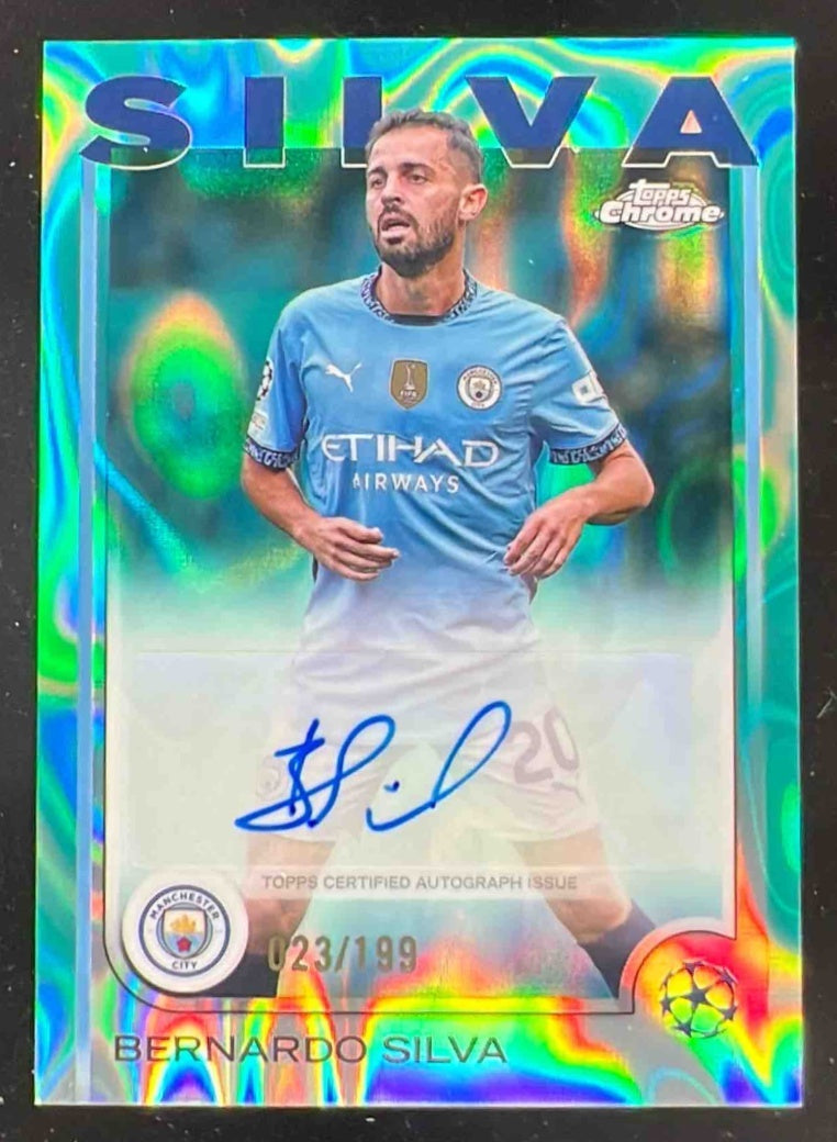 2024-25 Topps Chrome UEFA Aqua Lava Refractor #CA-BE Bernardo