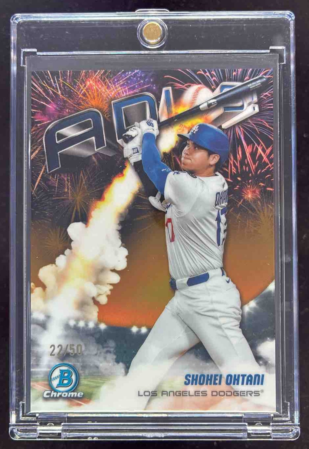 Shohei Ohtani Chrome Gold Refractor（希少） 2023 Shohei Ohtani 40/50 PSA 10 Bowman Chrome NSCC Gold Refractor