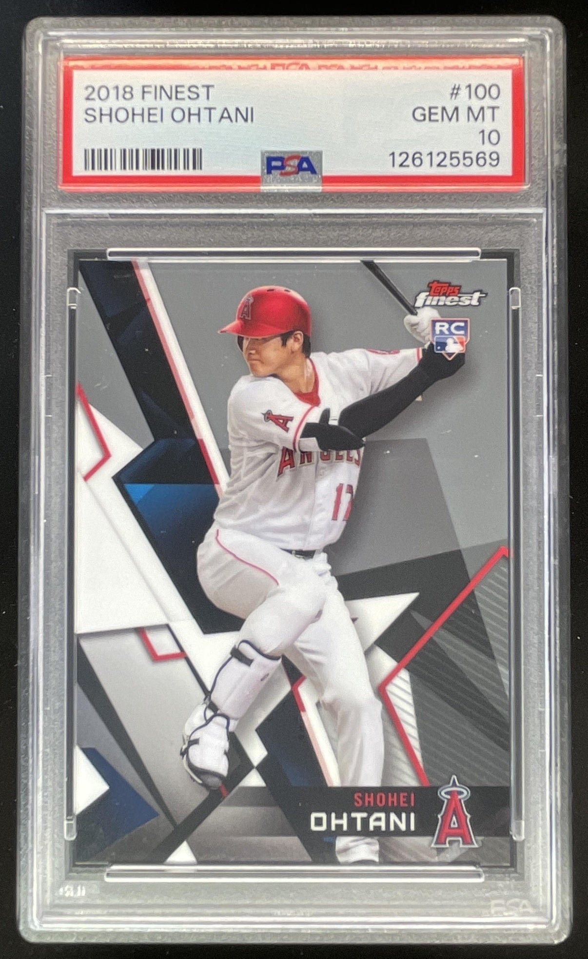 その他 2018 FINEST SHOHEI OHTANI RC GEM MT 10 2018 Topps Finest #100 Shohei Ohtani RC PSA 10 – Burbank Cards