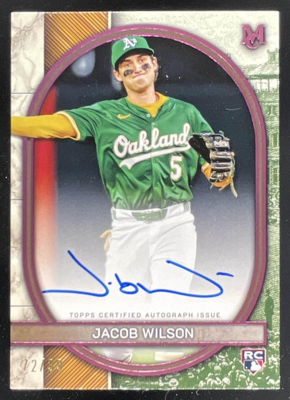 2025 Topps Museum Collection Archival Pink Sapphire Jacob Wilson