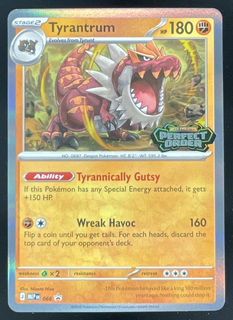 pokemon mega tyrantrum card 2025 Pokemon MEP Black Star Promos #066 Tyrantrum – Burbank Cards