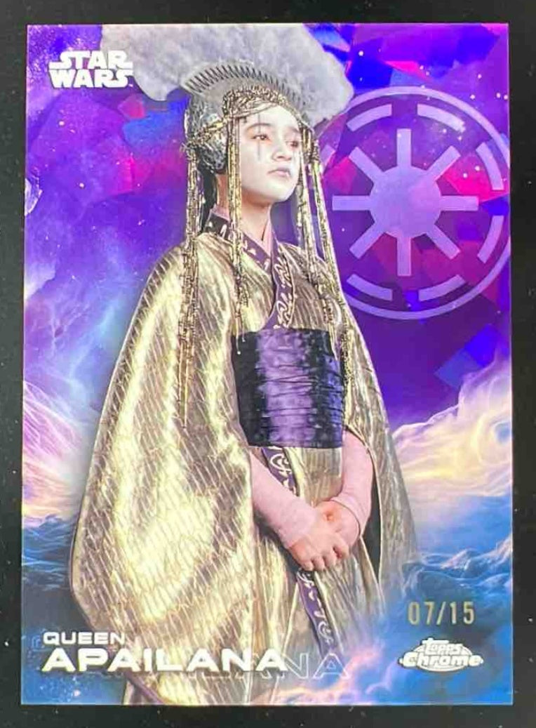 2025 Topps Chrome Star Wars Sapphire Purple Sapphire #151 Queen