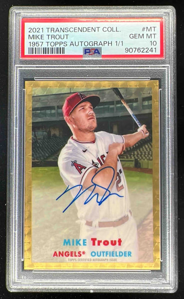 2021 Topps Transcendent Collection 1957 SuperFractor Mike Trout