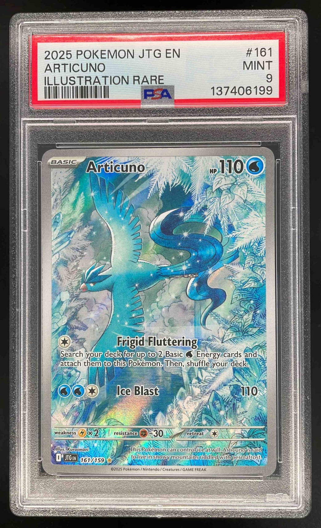 2025 Pokemon Journey Together #161/159 Articuno PSA 9 Burbank Cards 2025 Pokemon Journey Together #161/159 Articuno PSA 9 Burbank Cards