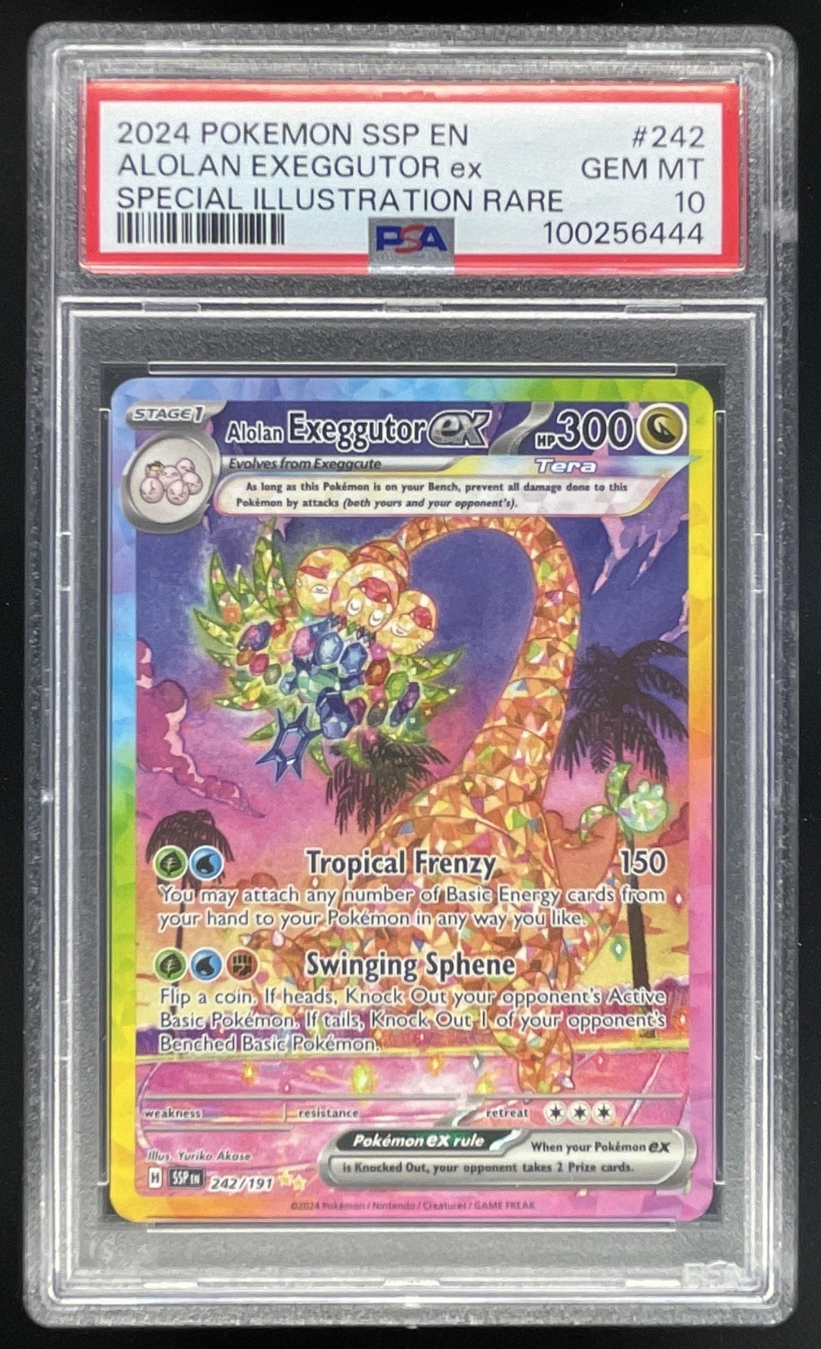 2024 Pokemon Surging Sparks #242/191 Alolan Exeggutor Ex PSA 10 – Burbank  Cards