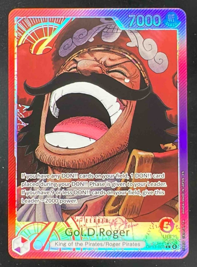 2025 One Piece OP13 EN #003 Gol D. Roger Alternate Art – Burbank Cards