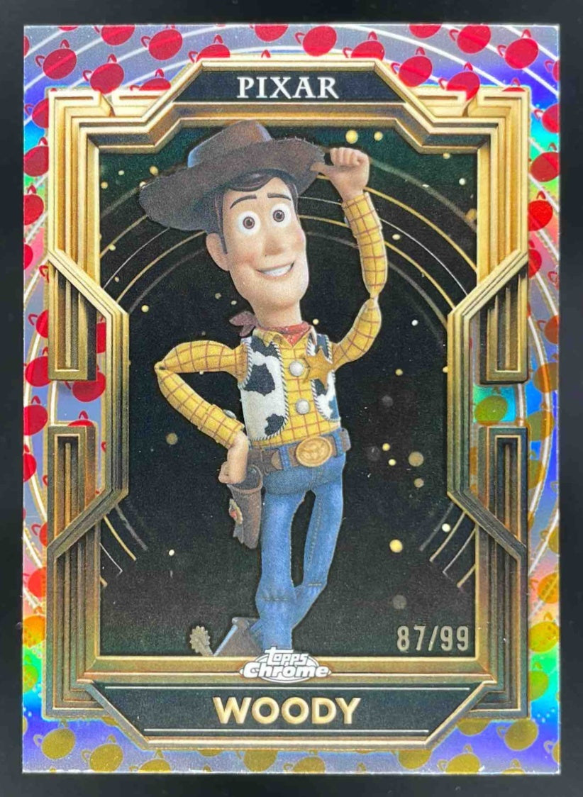 2025 Topps Pixar Gold Gilded Pixar GoldTurning Red Etch #1