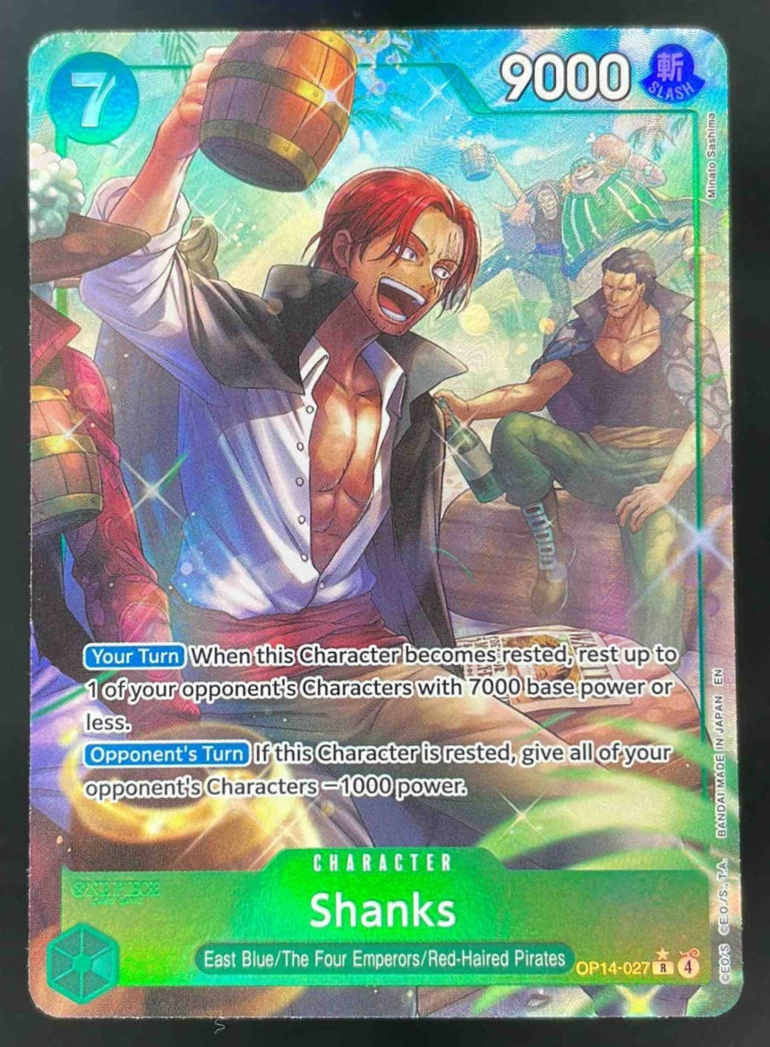Shanks Alternate Art - The Azure Sea's Seven OP14 027 One Piece