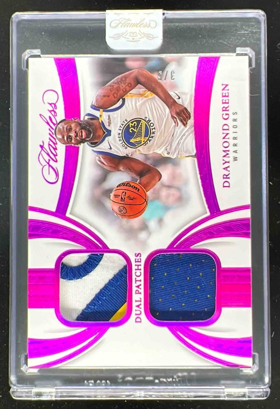 2024-25 Panini Flawless Dual Patches Fuchsia #40 Draymond Green /5