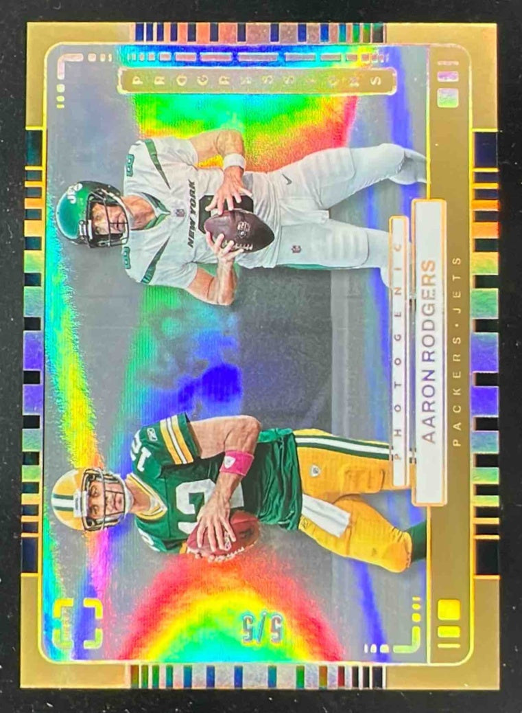 2024 Panini Photogenic Progressions Gold #8 Aaron Rodgers /5