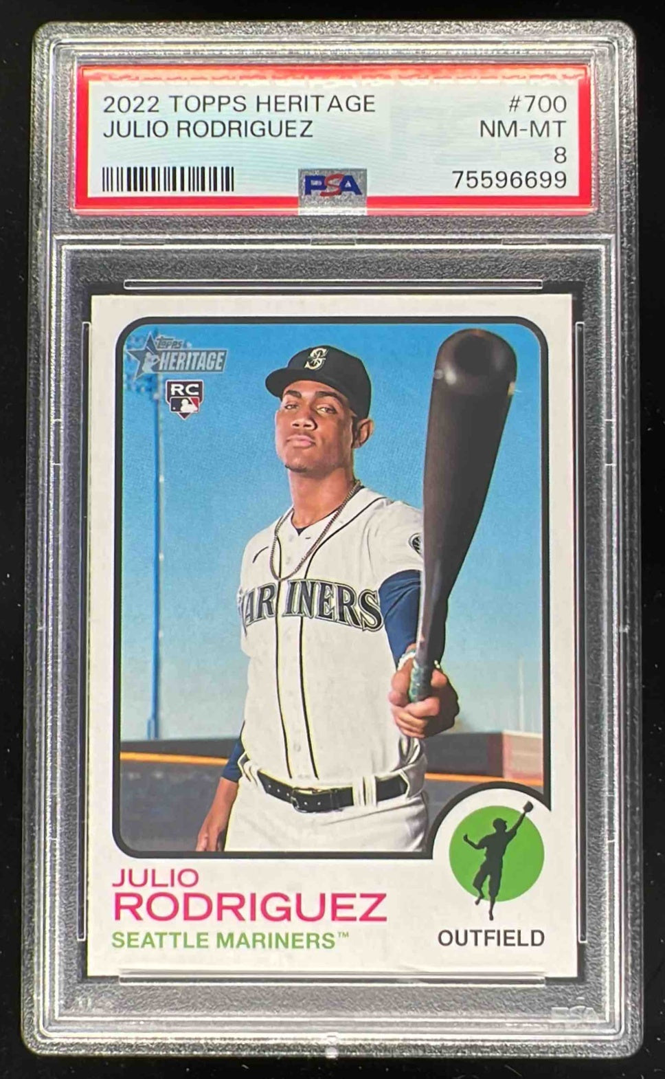 2022 Topps Heritage #700 Julio Rodriguez RC PSA 8 – Burbank