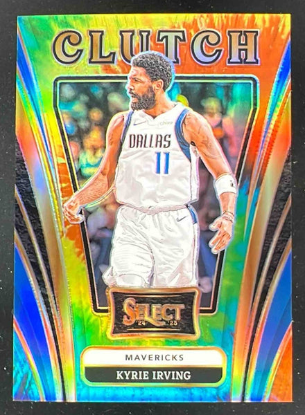 「訳あり」シュー・カイ  許凱　10枚入りキラキラカード 2024-25 Panini NBA Hoops Frequent Flyers #15 Kyrie Irving, Dallas