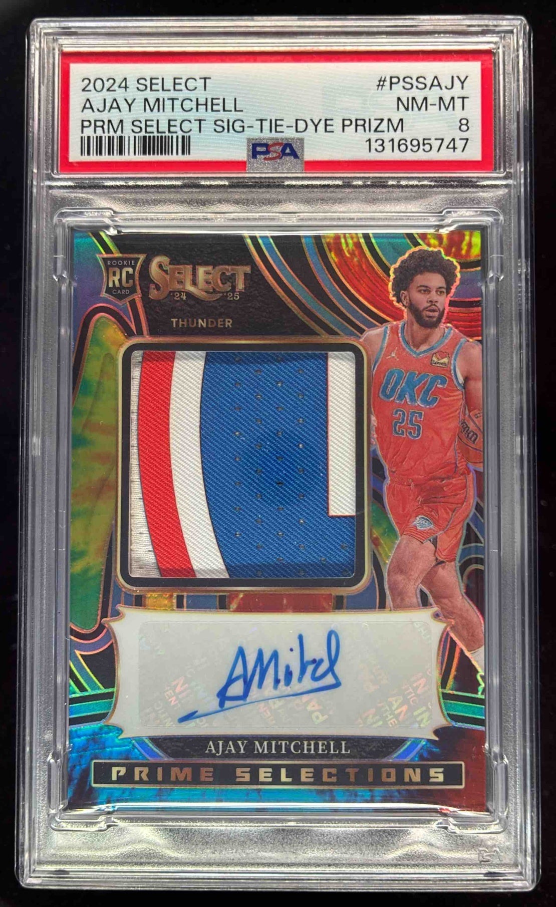 2024 Select Prime Selections Tie-Dye Prizm Ajay Mitchell RC Auto