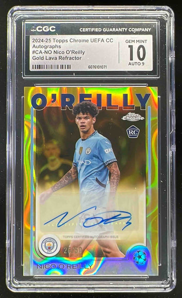 22-23 Topps Chrome ENZO GOLD LAVA 直筆サイン Enzo Fernandez 2022 Topps Chrome UEFA Club Competitions #CA-EF