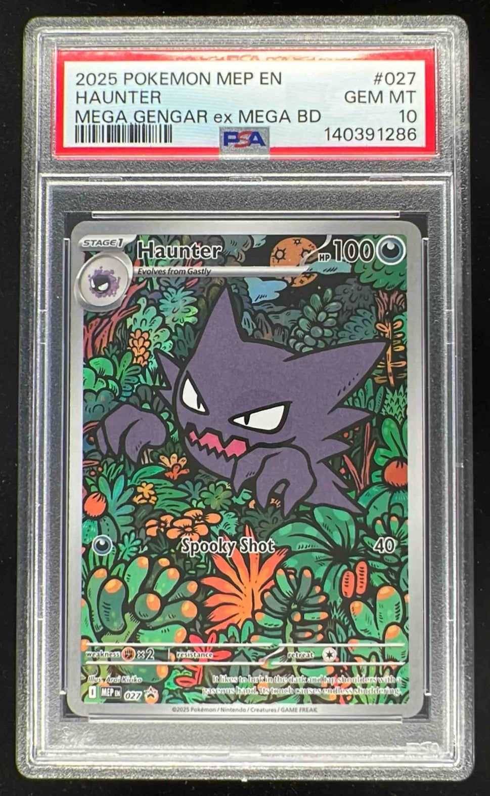 2025 Pokemon MEP EN Mega Gengar ex #027 Haunter PSA 10 – Burbank Cards