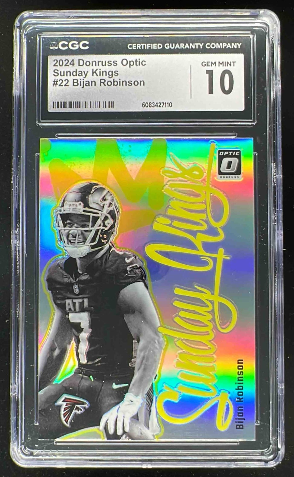 2024 Panini Donruss Optic Sunday Kings #22 Bijan Robinson CGC 10