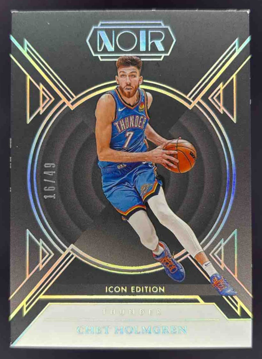 2024 Panini Noir Icon Edition Holo Silver #99 Chet Holmgren /49