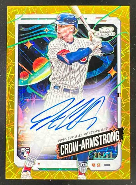 2024 Topps Cosmic Chrome Gold Interstellar #PC Pete Crow-Armstrong
