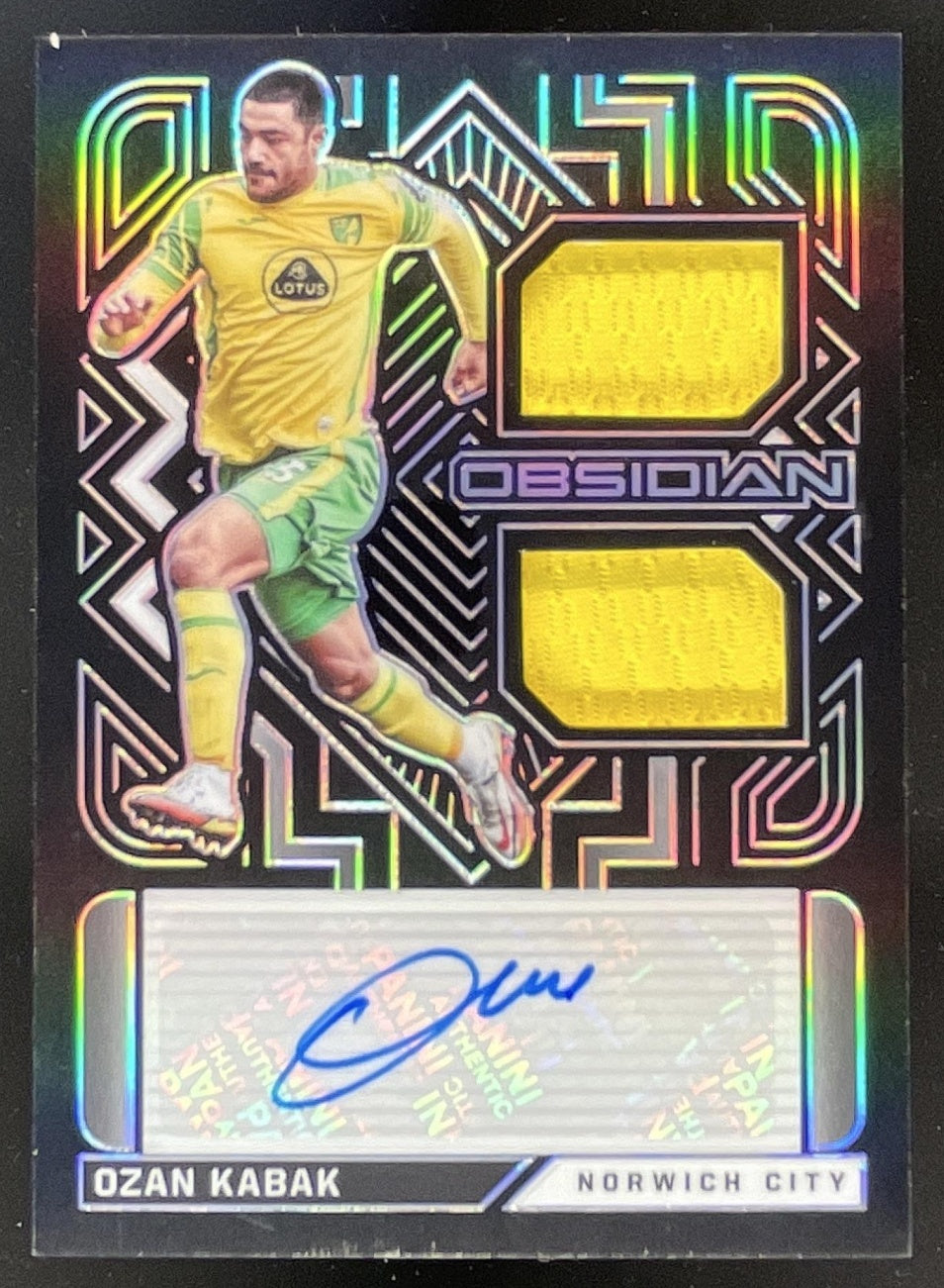 2021-22 Panini Obsidian Dual Jersey Ink #DJ-OK Ozan Kabak Auto