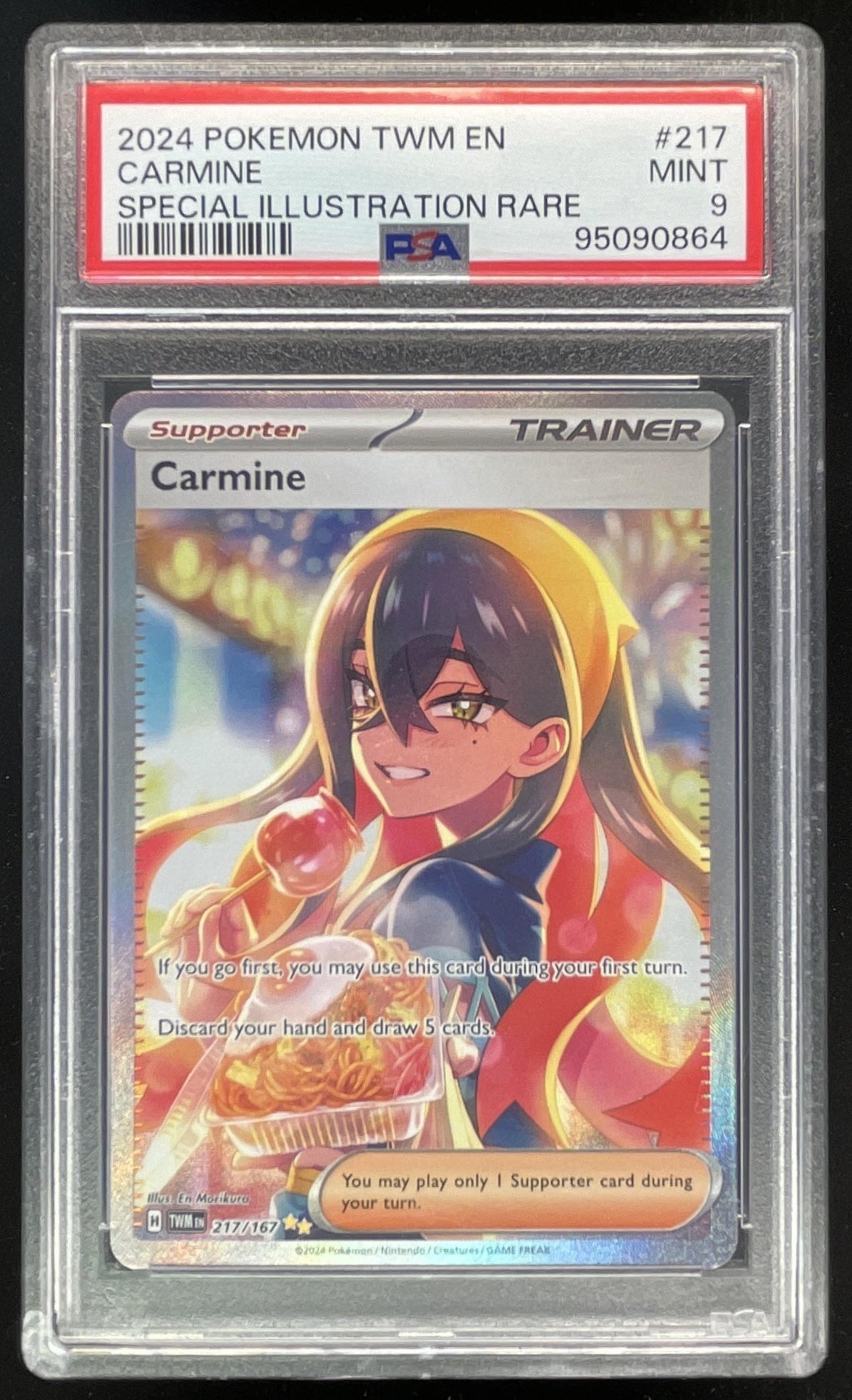2024 Pokemon Twilight Masquerade #217/167 Carmine PSA 9 – Burbank Cards