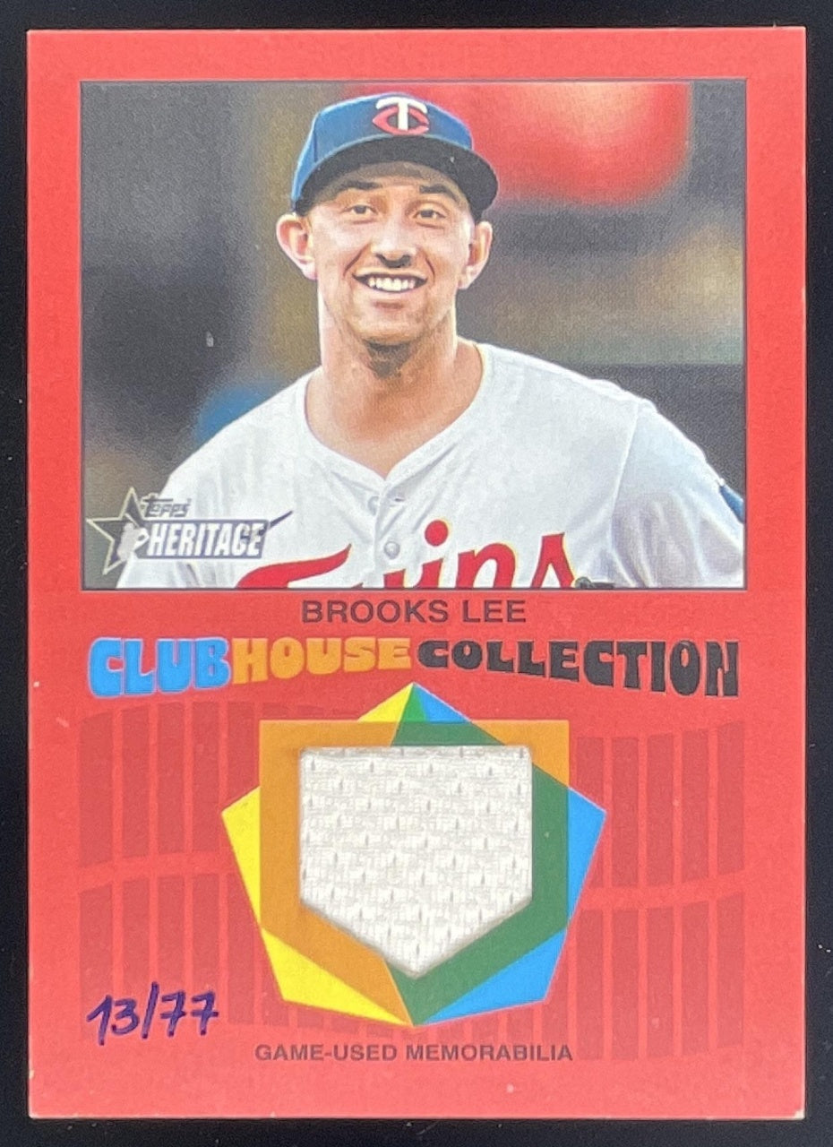 U.S. CLUB HOUSE アンティークカード 2026 Topps Heritage Clubhouse Collection Relics Red #CCR-BL Brooks