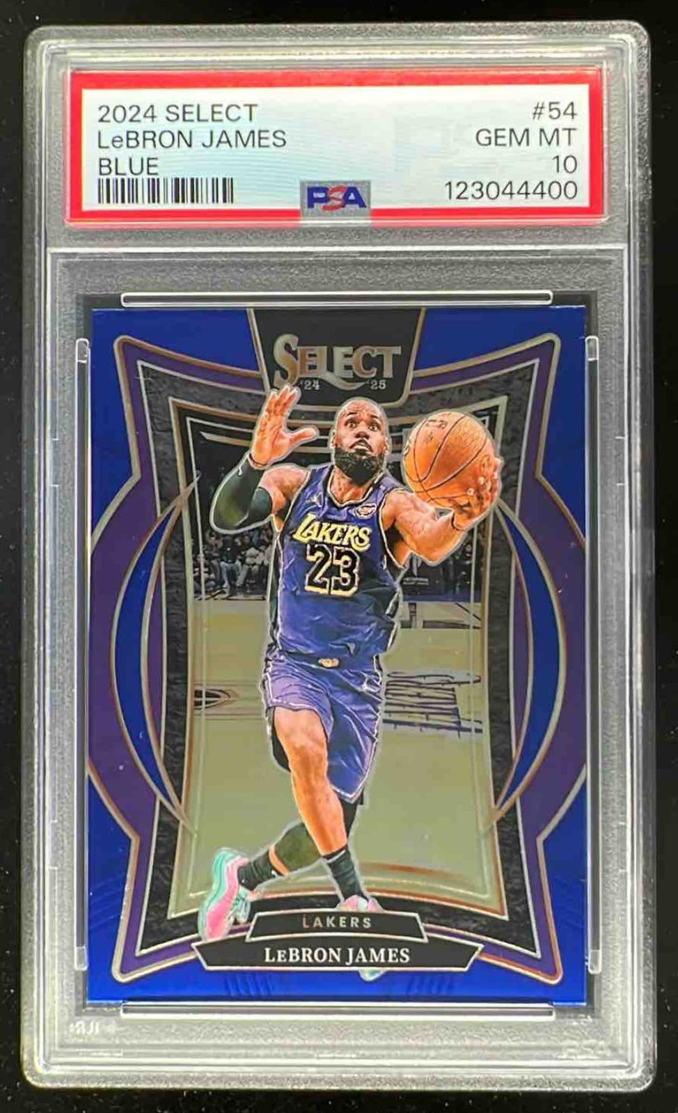 2024-25 Panini Select Concourse Blue #54 LeBron James PSA 10