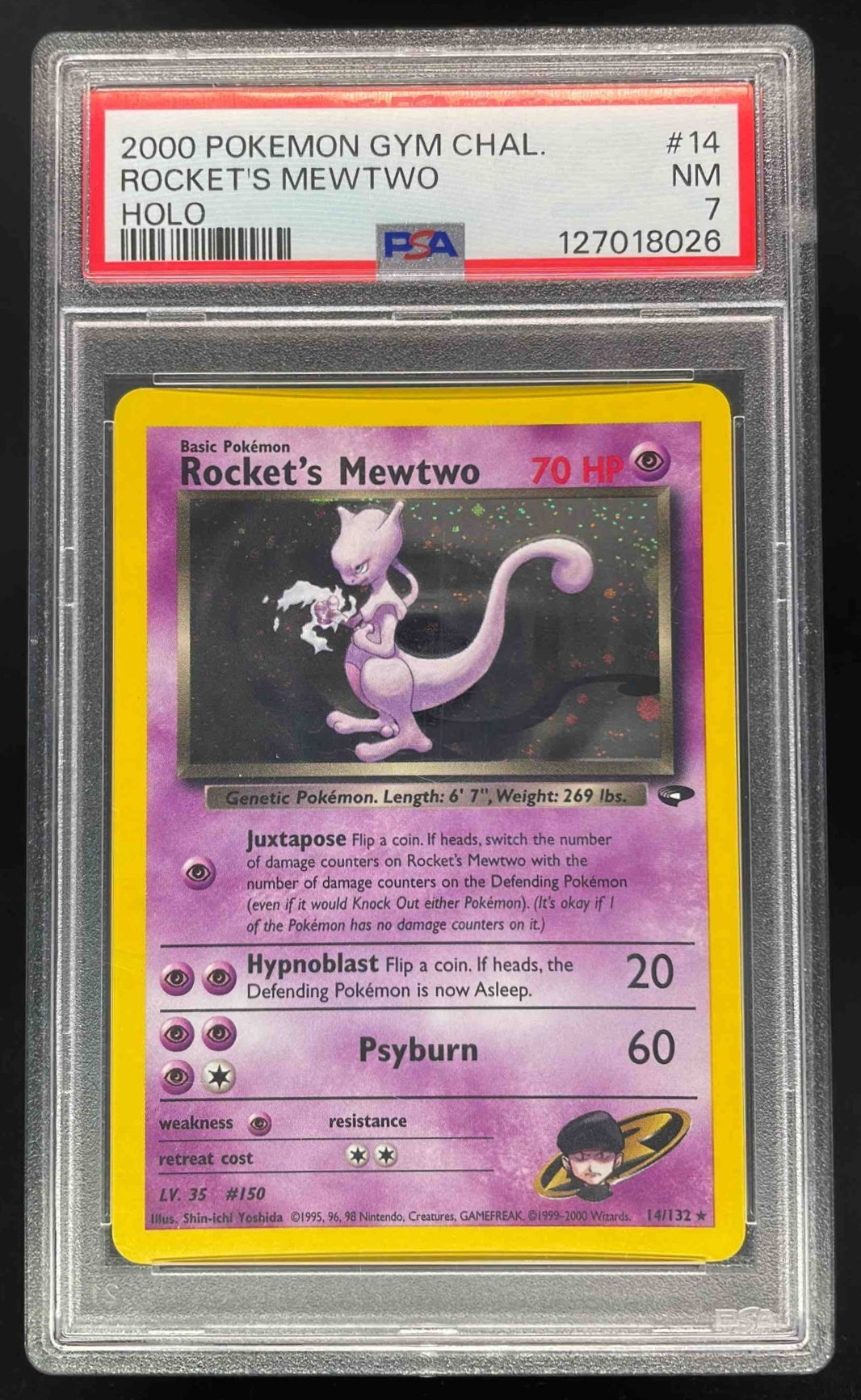 ポケモン2000 ホログラムカード PSA 5 Meowth Rules OR13 Rainbow Foil 2000 Topps Animation S3