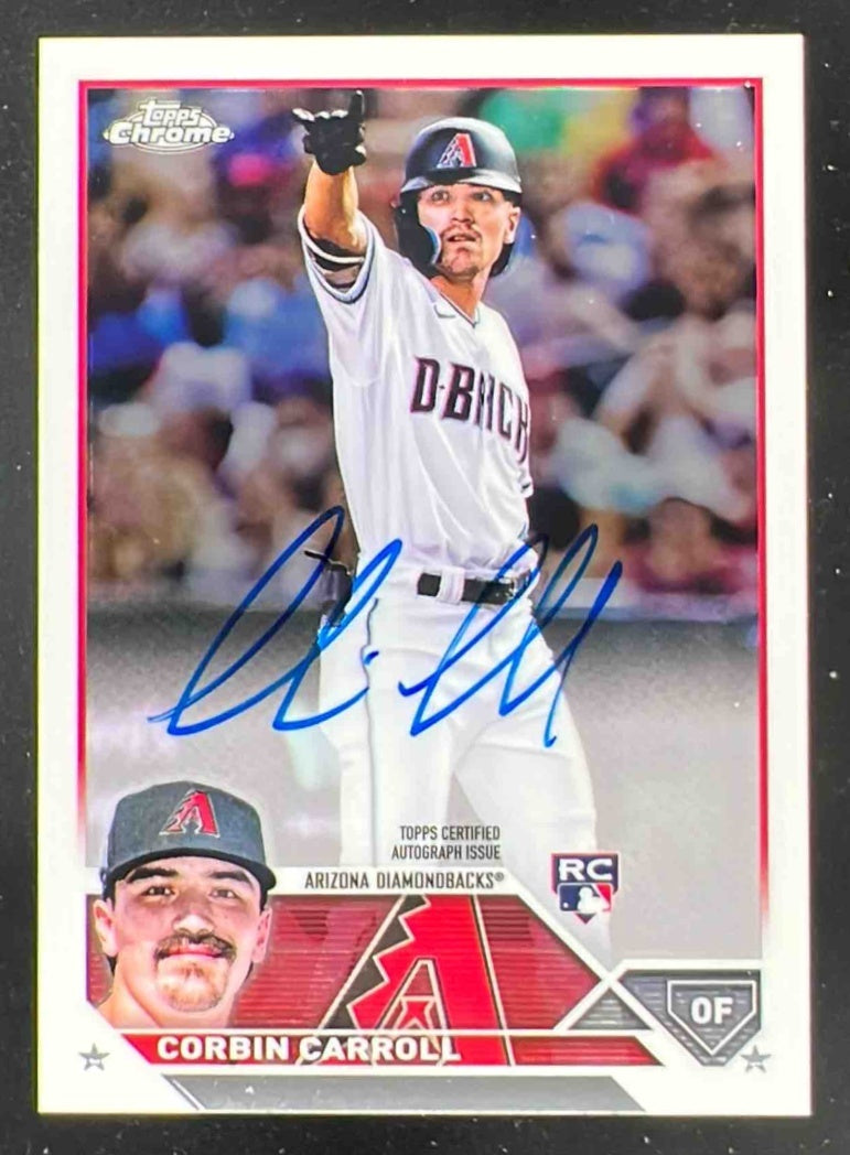 2023 Topps Chrome Rookie #RA-CCA Corbin Carroll Autograph RC Auto