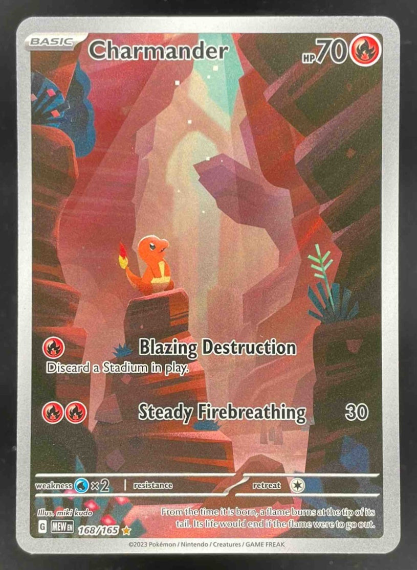 2023 Pokemon SV 151 #168/165 Charmander Illustration Rare – Burbank Cards