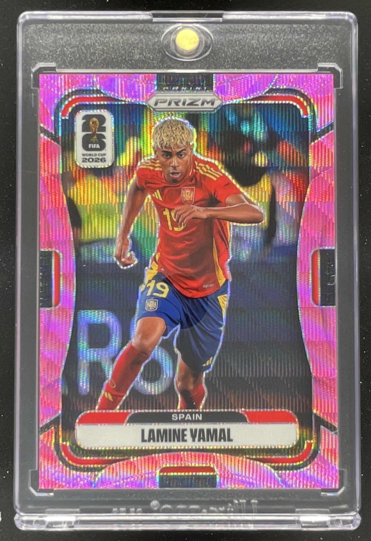 2026 Panini Prizm World Cup Pink Wave Prizm #70 Lamine Yamal /45