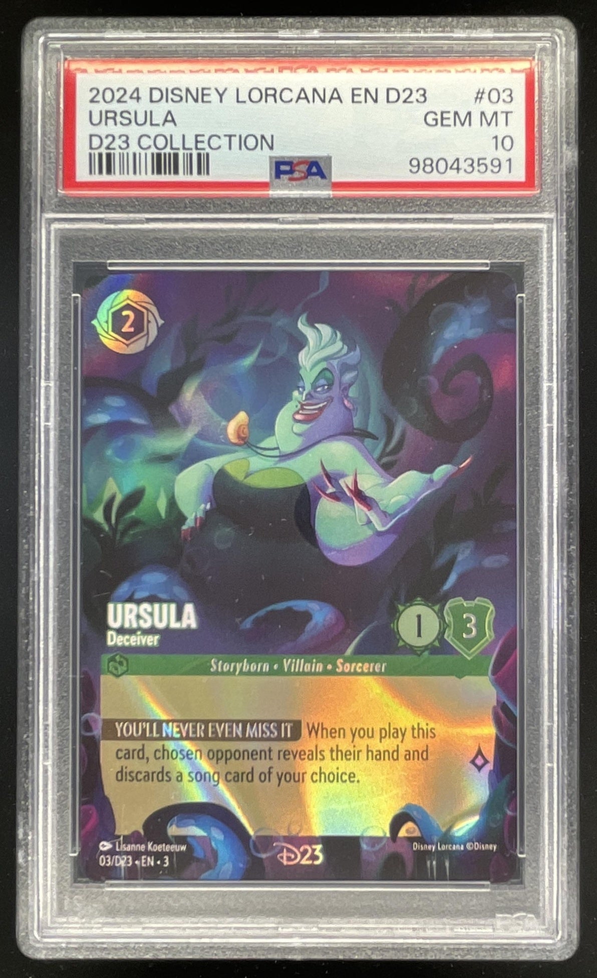ursula lorcana cards 2023 Disney Lorcana: D23 Collection Promo #03/D23 Ticket:General Admission Early Bird mcduck Try all four difficulty MTGNexus - Balthier and