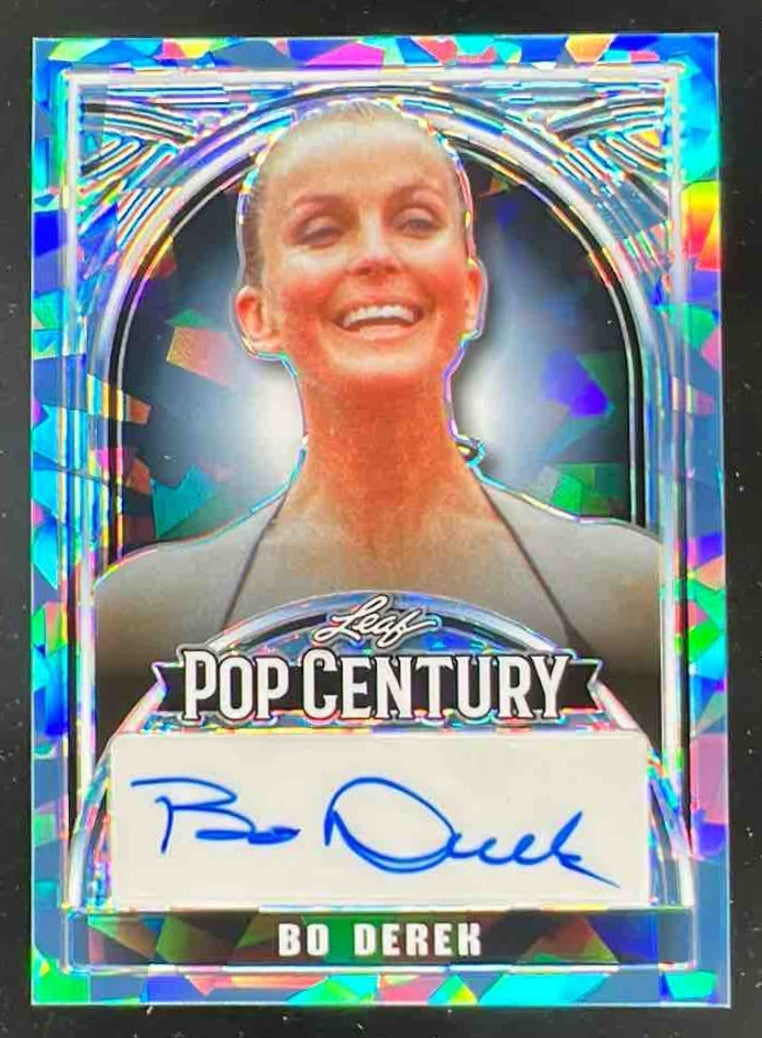 2024 Leaf Metal Pop Century Crystal Platinum Blue #BA-BD1 Bo Derek