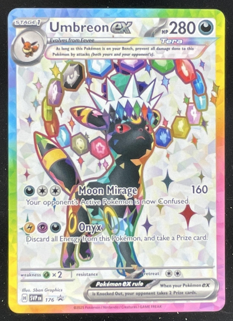 umbreon star pokemon card 2025 Pokemon SV Black Star Promos Promos #176 Umbreon ex – Burbank Cards