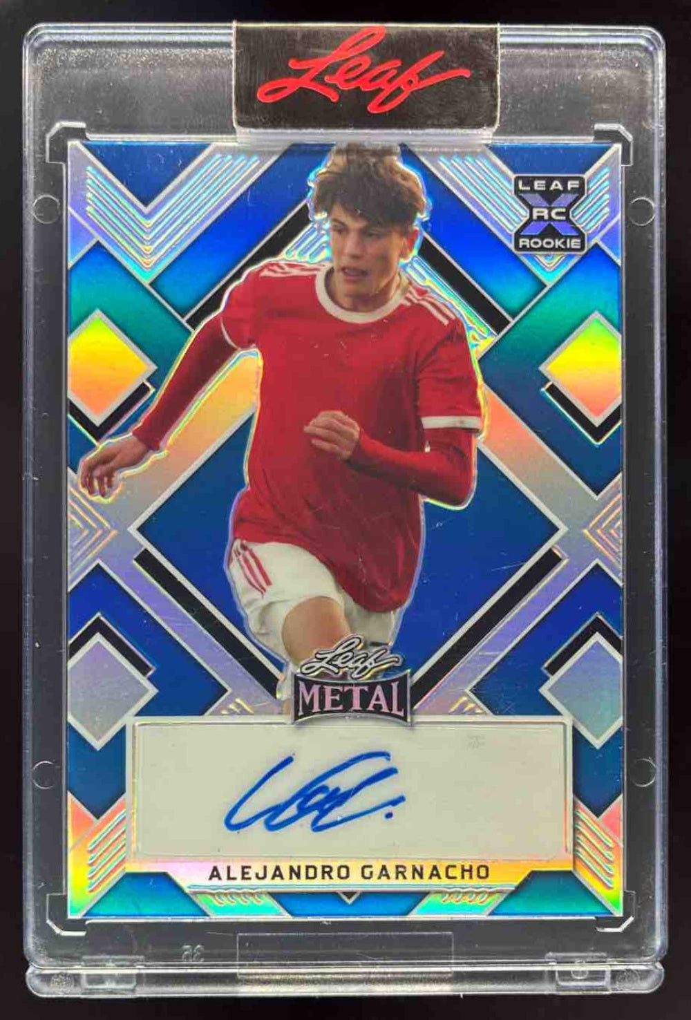 2022 Leaf Metal Rookie Autograph #BA-AG2 Alejandro Garnacho RC