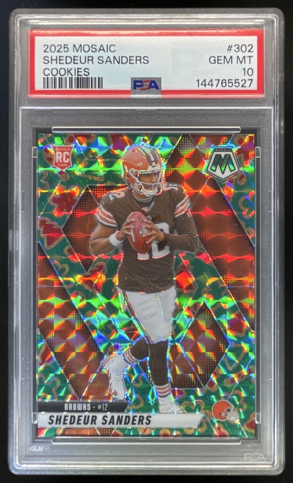 2025 Panini Mosaic Rookies Cookies Prizm #302 Shedeur Sanders RC