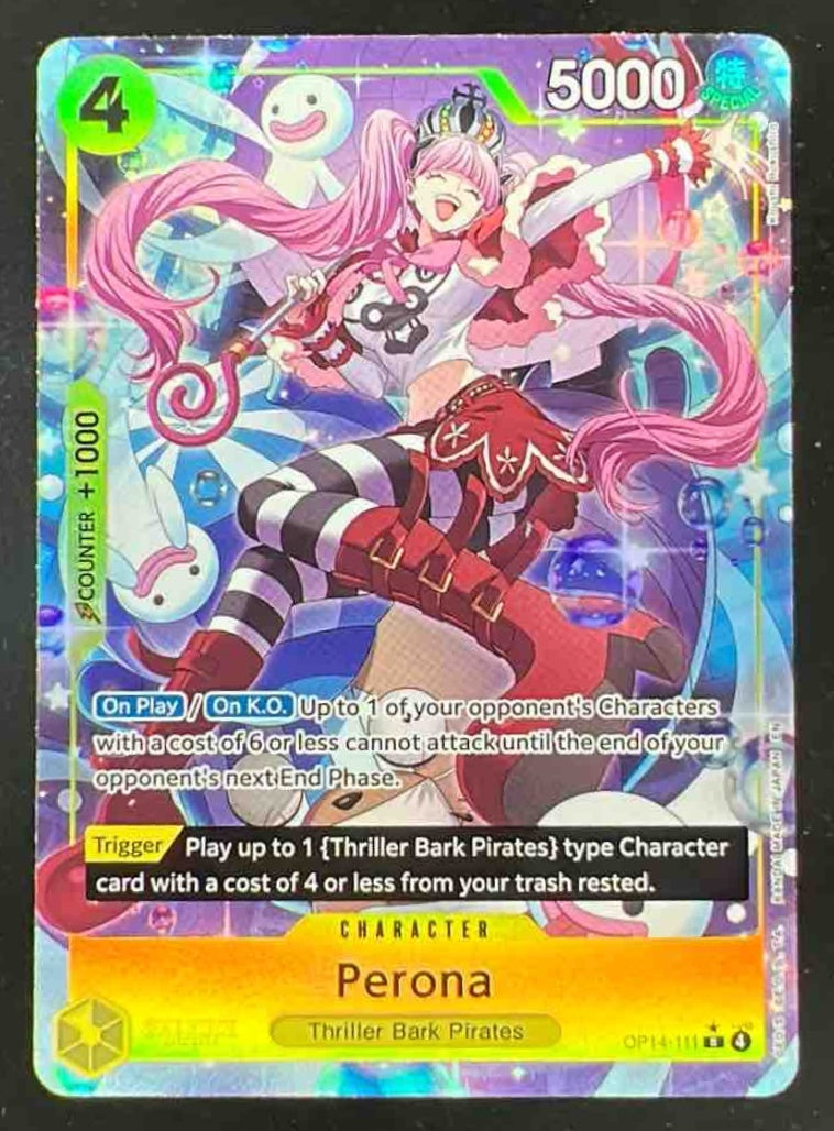 One Piece Perona - OP14-111 Alternate Art - The Azure Sea's Seven