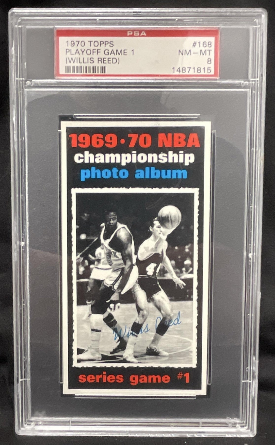 1970-71 Topps #168 1969-70 NBA Championship Game 1 Willis Reed PSA