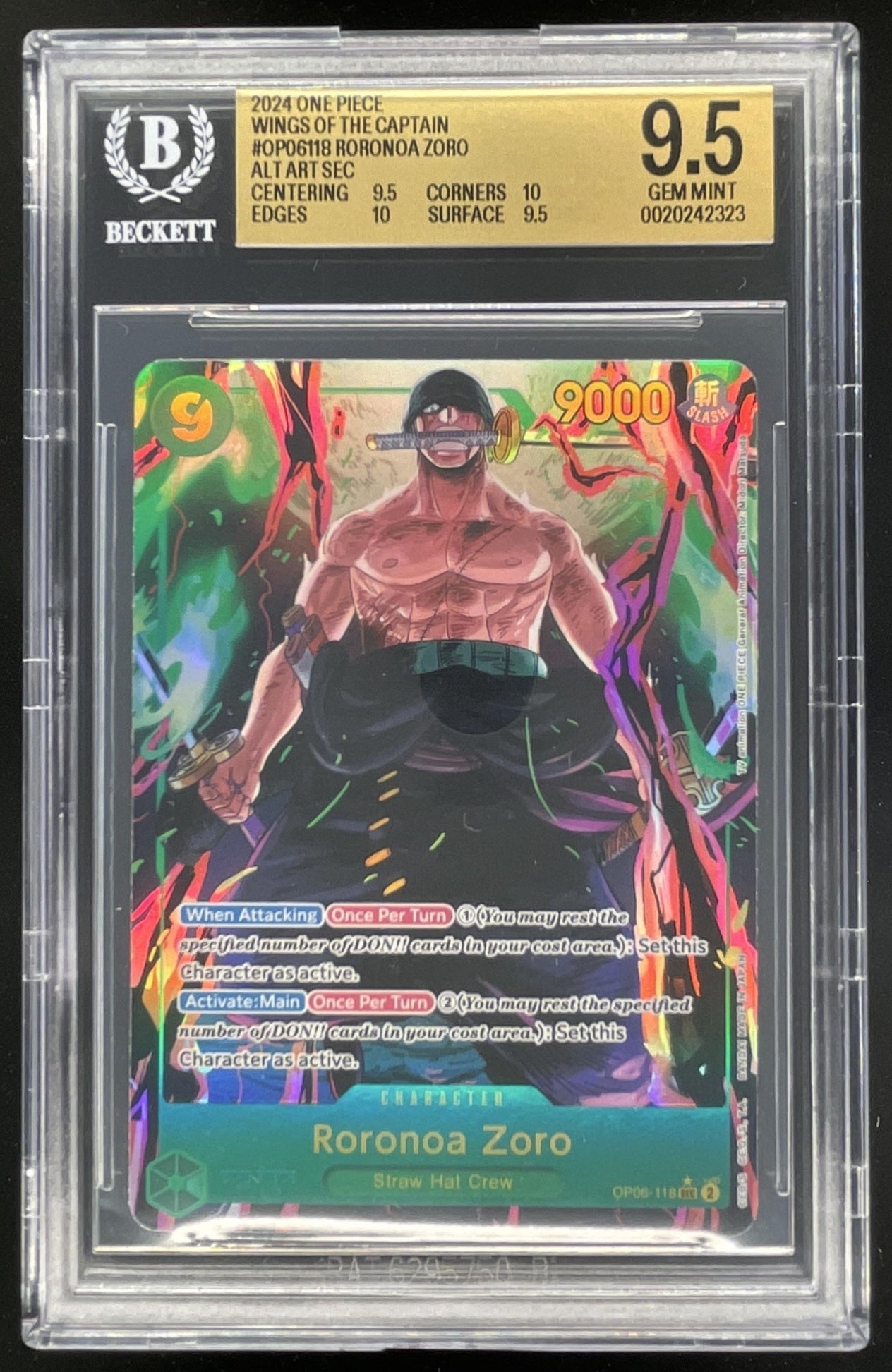 2025 One Piece Wings of the Captain #OP06118 Roronoa Zoro