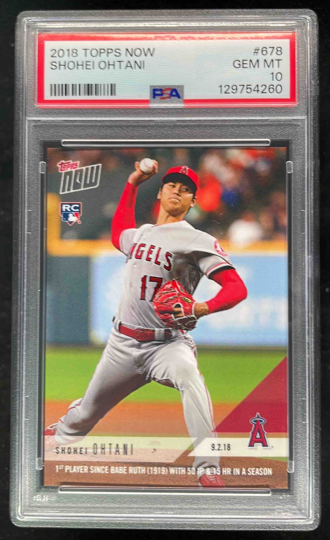 2018 Topps Now Shohei Ohtani #32(PSA満点) 2018 TOPPS NOW MOMENT OF 