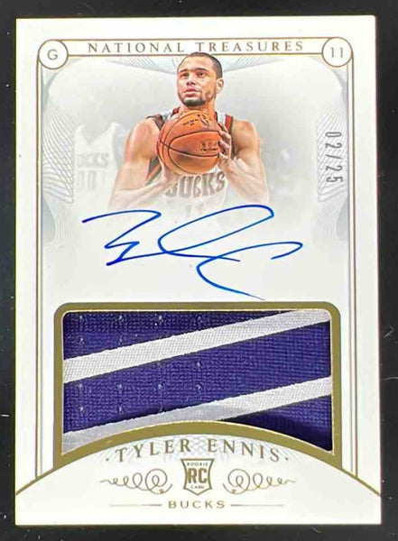 2014-15 Panini National Treasures Gold #116 Tyler Ennis RC Jersey