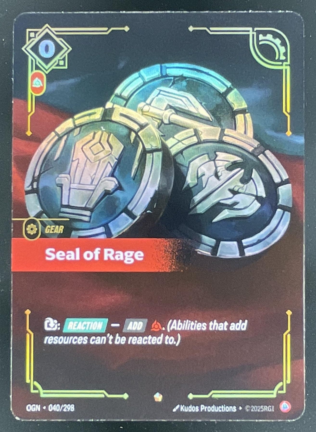 Riftbound League of Legends: Seal of Rage - Origins OGN – Burbank