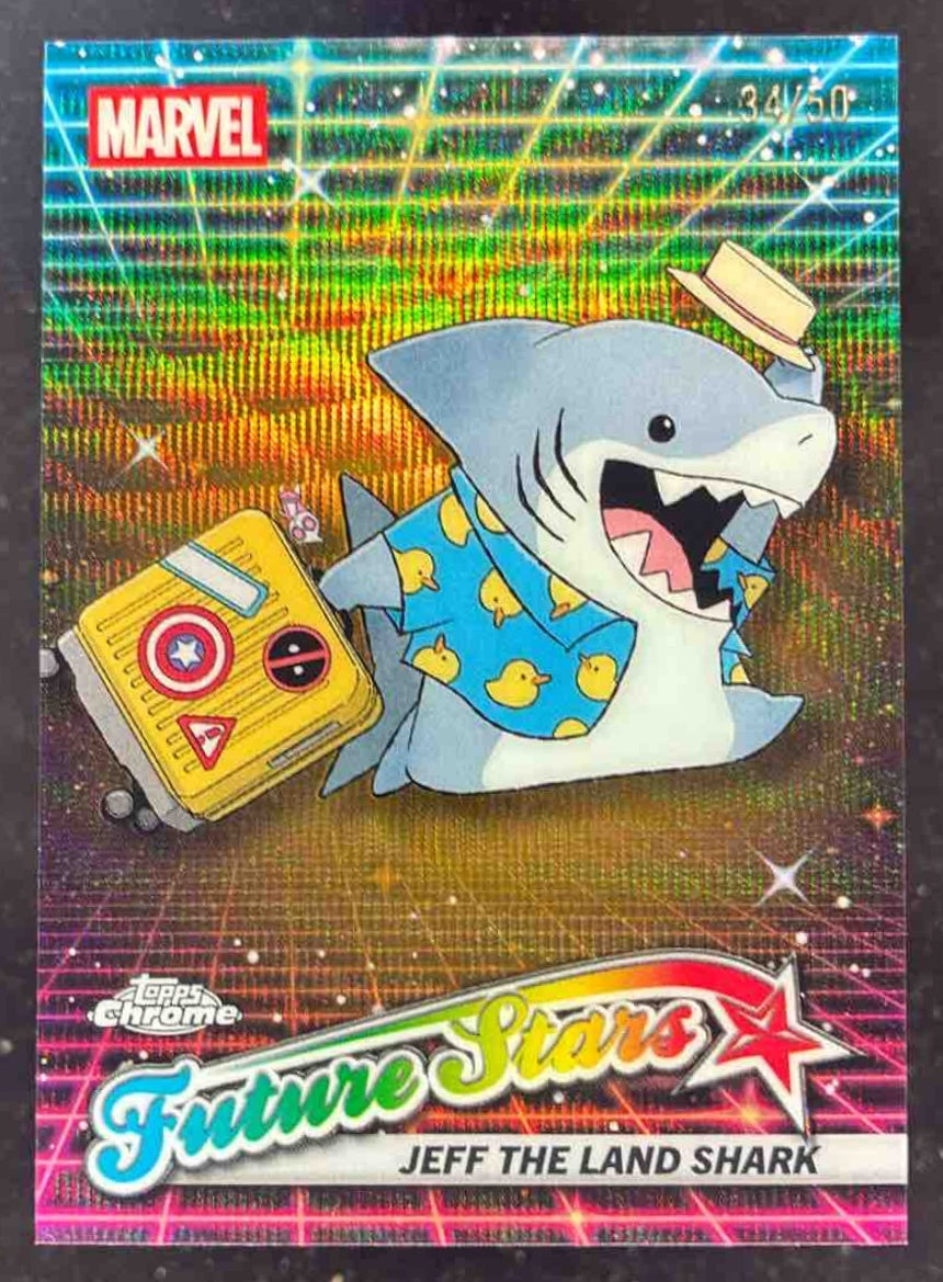 2025 Topps Chrome Marvel Future Stars Gold Wave #FS-6 Jeff The