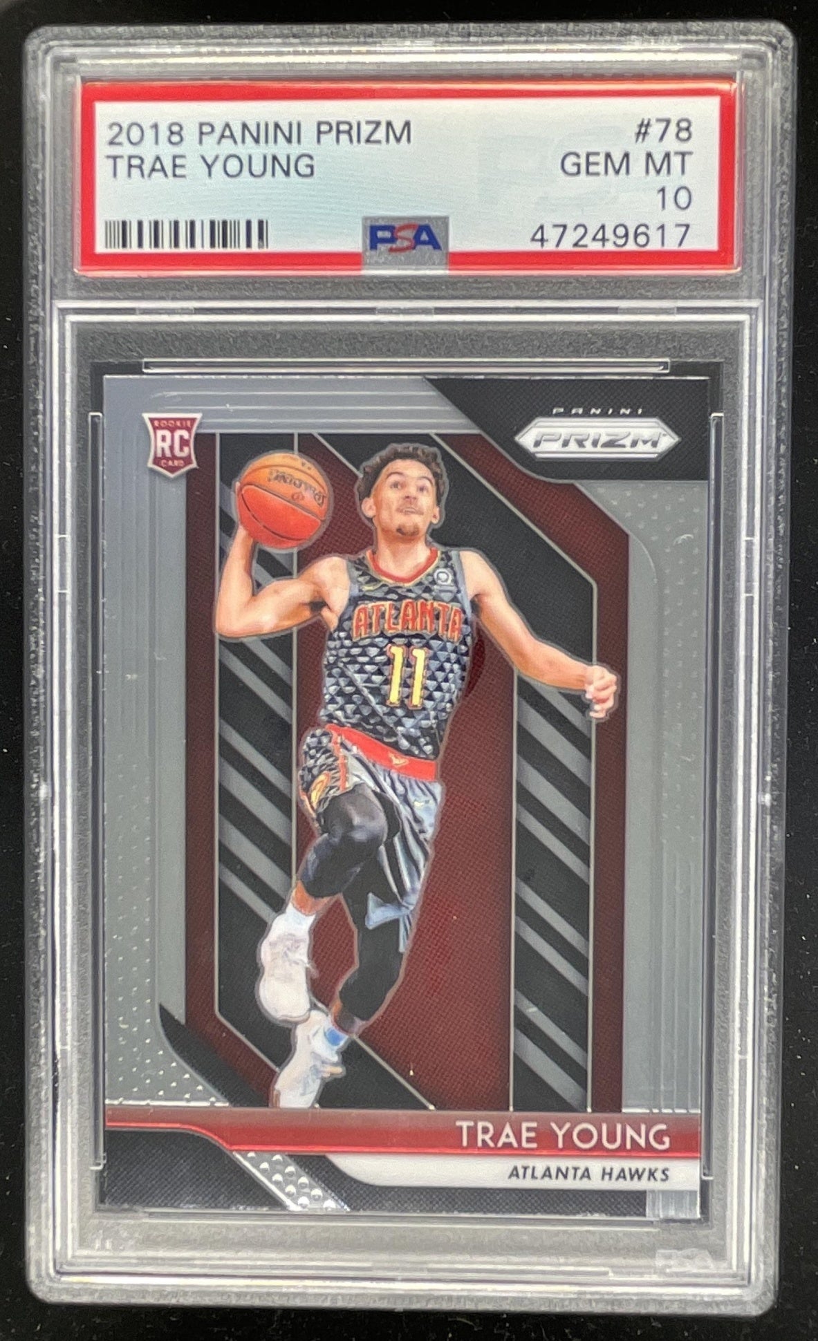 2018-19 Panini Prizm #78 Trae Young RC PSA 10 – Burbank Cards