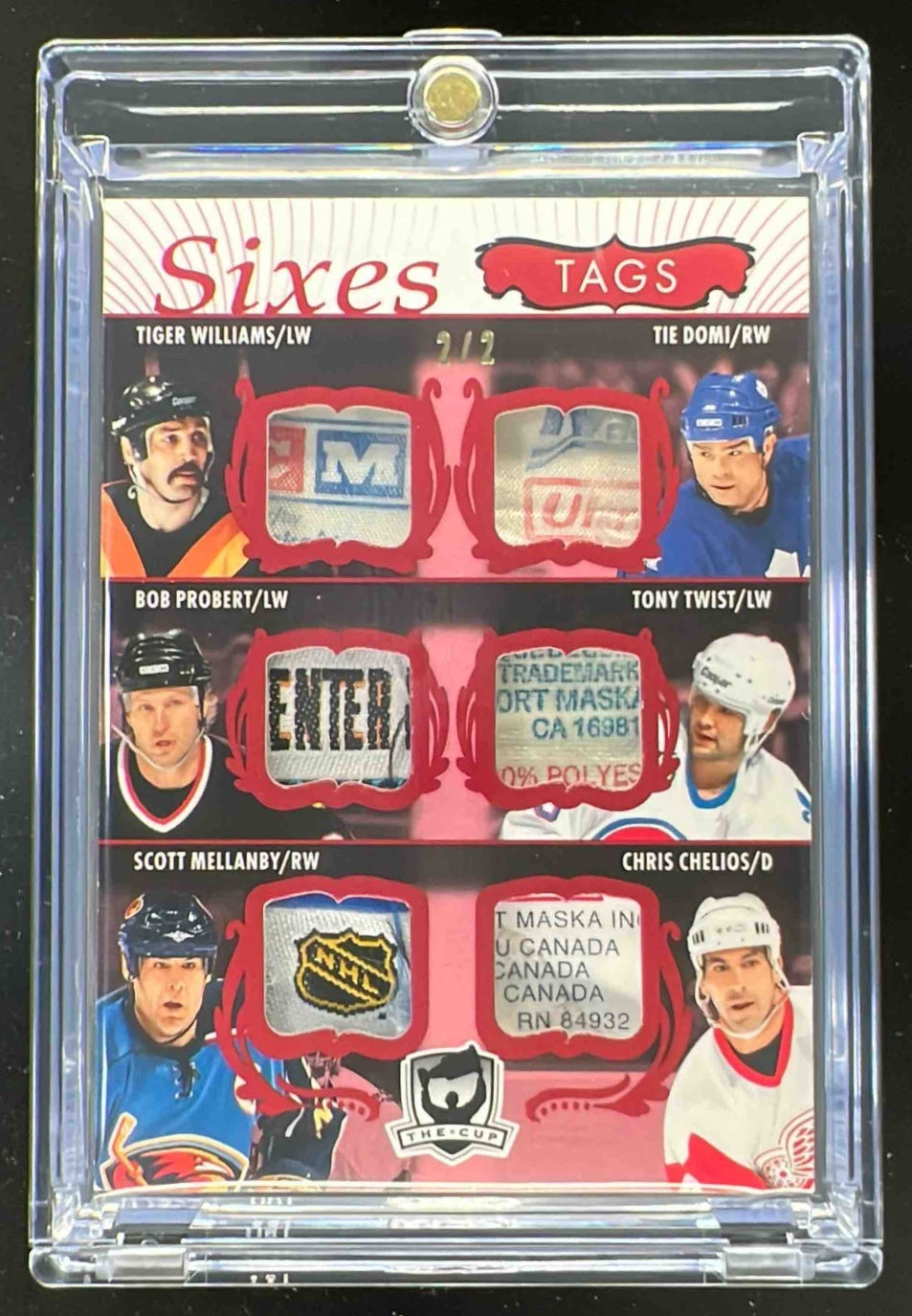 2023 The Cup Sixes Red Tag Williams Domi Bob Probert Twist