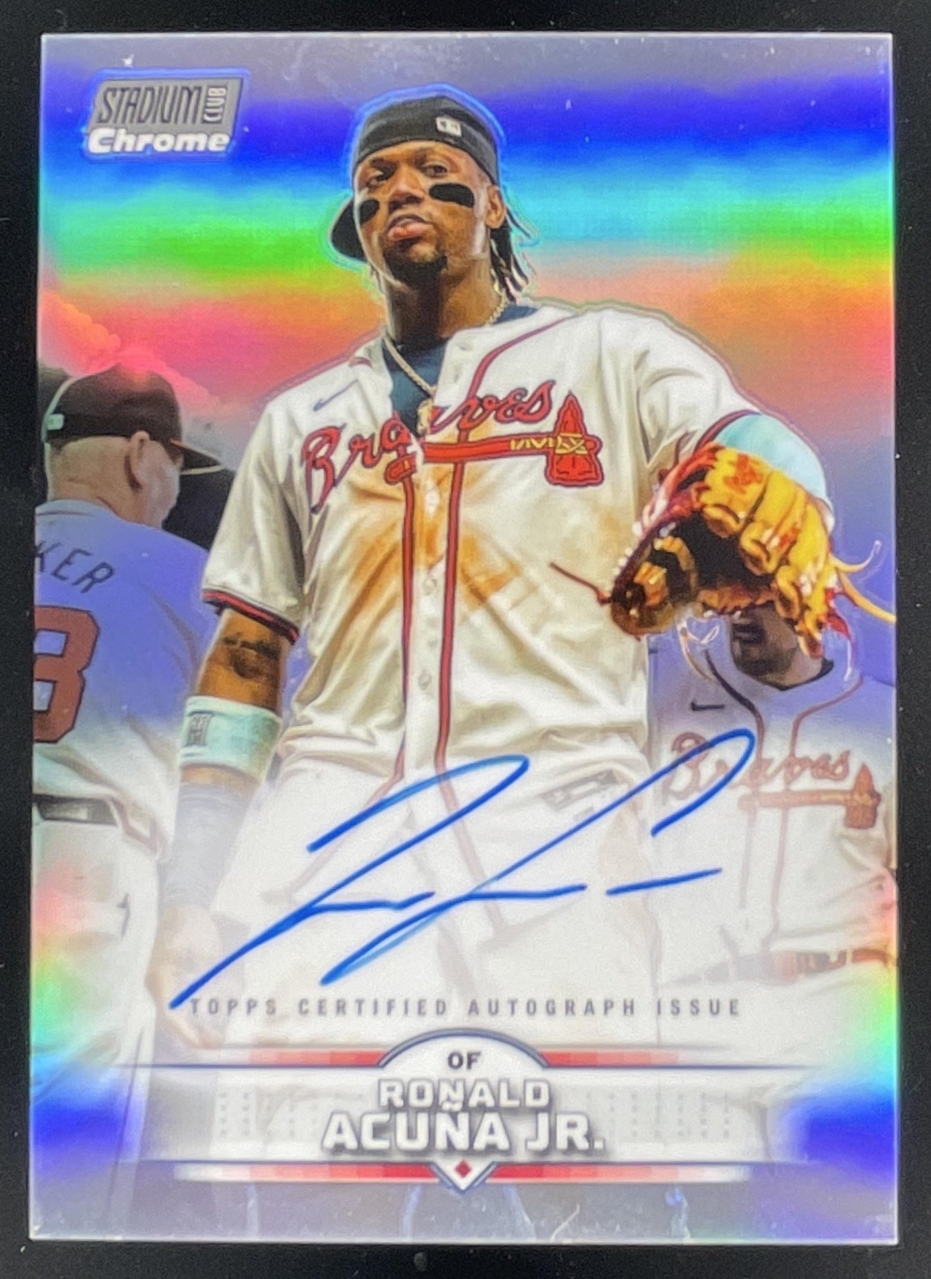 2025 Topps Stadium Club Chrome Autograph #SCCA-RA Ronald Acuna Jr