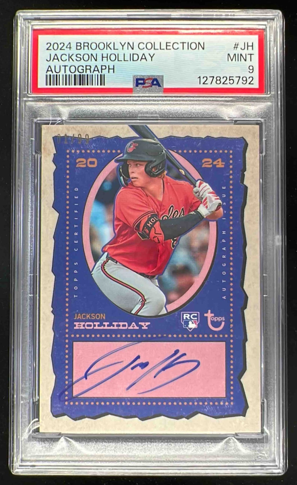 2024 Topps Brooklyn Collection Jackson Holliday Autograph RC Auto